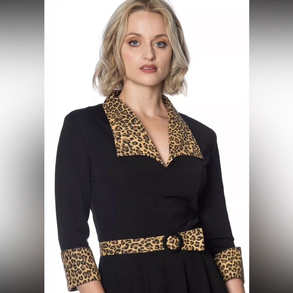 Unique Vintage Banned Retro Cheetah Dress - Picture 5 of 11